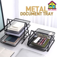2/3/4 Tier Document File Tray Metal Letter Collection Paper Holder Sorting Dropbox Desk Organizer Ra