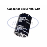 820uf 400v Capacitor 820uf/400v 400v820uf 85C Size 35.0x53.0mm Quantity 1 Piece