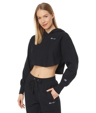 Champion Reverse Weave French Terry Crop Curve Hem Hoodie