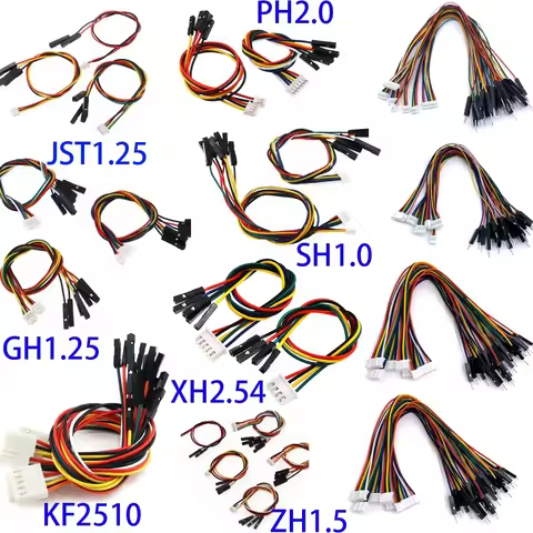 10Pcs SH1.0/JST1.25/GH1.25/ZH1.5/PH2.0/XH2.54mm/KF2510 2P/3P/4P/5P/6 Pin To 2.54mm Dupont Male/Femal