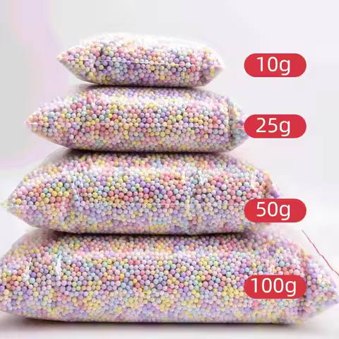 50g Packaging Macaron Foam Ball Surprise Gift Box DIY Decoration Filling Styrofoam Particle Meteor P