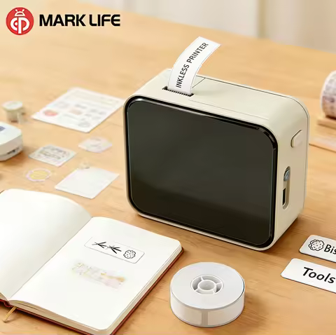 Marklife P15 Thermal Portable Printer Similar as D11 D110 D101 Wireless Bluetooth Adhesive Sticker L