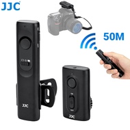 JJC 50 Meter Radio Wireless Remote Control Stick DSLR Camera Shutter Release Cable Switch Cord for Fuji Fujifilm X100VI X100V X100F X-T30 II X-T20 X-T10 X-T5 X-T4 X-T3 X-T2 X-T1 X-H2 X-H2S X-H1 X-T100 X100T X-E3 X-A5 X-A7 X-Pro3 GFX 100S 100 50S II 50R