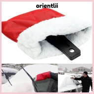 ORIENTLEE Car Snow Scraper Glove, 2-in-1 Design Warm Glove Car Cleaning, Ideal Scratch-Free Plastic 