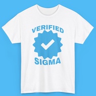 Funny Verified Sigma Unisex Heavy Cotton Shirt Brain Rot Goofy Ahh Shirts Gooning Meme Shirts Gifts 