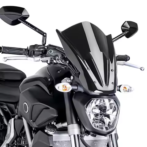 Windshield Windscreen Wind Deflector For Yamaha MT07 FZ07 2013 - 2017 2014 2015 2016 / MT FZ 07 / MT