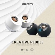 Creative Pebble Modern 2.0 USB Desktop Speakers / BLACK / WHITE