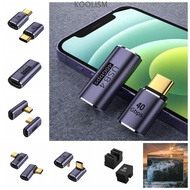 KOOLISM TYPE-C Adapter, TYPE-C Male To Female U-shaped Type C Plug Adapter, Elbow Aluminium Alloy St