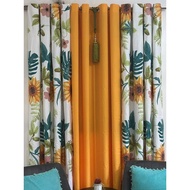 SUNFLOWER RING CURTAIN SOLD PER PIECE AND 3IN1 7FT/85INCHES