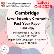 Cambridge Lower Secondary Checkpoint Past Year Paper + Answer | Hardcopy | Year 9 Checkpoint Oct 202