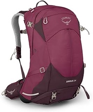 Osprey Sirrus 34 Hiking Backpack for Women Elderberry Purple/Chiru Tan O/S