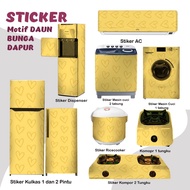 MATA MESIN Sticker Sticker Fridge Stove Washing Machine 1 2 Door Eye Tube Rice Cooker Dispenser Ac cute Motif Decoration