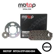 Motop Gearset 5TP - Yamaha Jupiter Z Motorcycle Chain & Gear Set - Size 15T-36T 428H-104