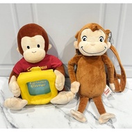 Plushie Curious George Doll Photo Frame USJ & George Bag