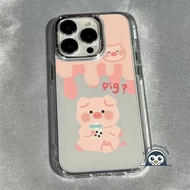 Cute Pink Pig Phone Case For OnePlus 15 13 13R 13T 13S 12 12R 11 11R 10R 10T ACE 5 Ultra 3V 3 2 Pro 