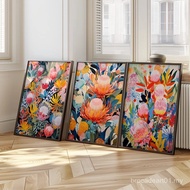 1/3pcs Australia Banksia Flowers Plants Canvas Prints Native Flower Wall Art Posters for Modern Flow