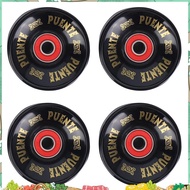 PUENTE 4Pcs/Set Cruiser Skateboard Wheels PU Wheels Long Board Cruiser Wheels with ABEC-9 Bearings