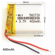 582728 Li-ion Battery 3.7v 400mAh for GPS MP3 MID PSP Bluetooth Speaker Smart Watch Li-Po Rechargeab