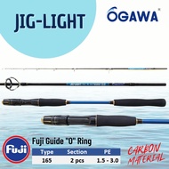 JORAN JIGGING OGAWA JIG-LIGHT 150 165 PE 1.5-3 CARBON SOLID RING GUIDE FUJI