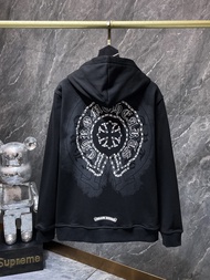 U.S.A NEW Chrome Hearts The Correct Version Of Ch Kro Autumn And Winter New Cross Foam Pulp Cardigan