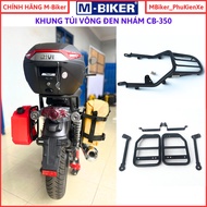 Rear bag CB350 H'ness, rear port CB350, Baga CB350, genuine Mbiker, load capacity over 60kg matte bl