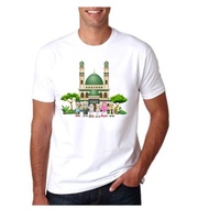 Idul Fitri MasJid And Children Short Sleeve Shirt / Idul Fitri Shirt