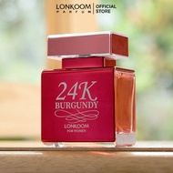 LONKOOM Minyak Wangi Perfume EDP 24K BURGUNDY/NUDE ROSE tahan lama Oriental Floral (100ml)