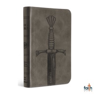 (BK) ESV · Compact Bible · TruTone · Silver · Sword Design · English Standard Version