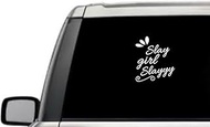 Slay Girl Slayyy Motivational Inspirational Quote Window Laptop Vinyl Decal Decor Mirror Wall Bathroom Bumper Stickers for Car 6 Inch