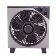 Regency Box Fan 12 Inch Plastic Desk Fan Grey