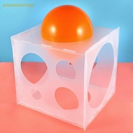 Onemetertop 11 Holes Balloon Sizer Box PP Square Balloon Measurement Tool For Balloon Arches SG