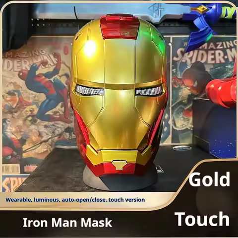 Iron Man Helmet MK5 Jarvis Wearable Electric Opening and Closing Helmet with Transforming and Lighti