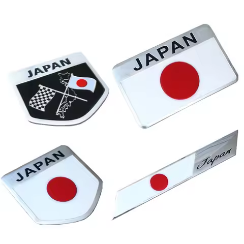 Car Styling Metal Japanese Flag Emblem Badge Logo Japan Sticker Decal For Daihatsu Yrv Scion Venza D