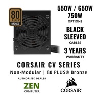 CORSAIRTM️ CV Series (550W / 650W / 750W) 80 PLUS Bronze Certified PSU