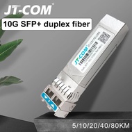 JT-COM 10G SFP+ Module (LC duplex) Single Mode 2~80km Optical Fiber Module 1310nm with Mikrotik TP-L