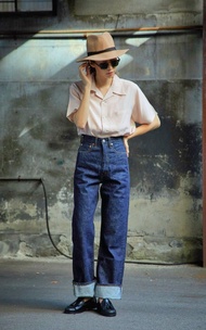 Fullcount 1108XX 1950s style denim color fade Selvedge jeans (for cool Ladies)  26" 腰圍  🇯🇵日本製