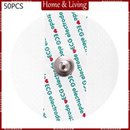 AOTO 50 Pieces Set Practical Disposable Electrode Pads ECG EKG Electrodes Heart Monitor Non-woven El