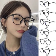 Glasses Black frame glasses female myopic square face anti-blue light lens eye frame no degree