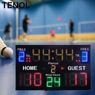 TENOL Indoor Basketball Scoreboard Foul Count Electronic Scoreboard for Volleyball