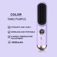Smooth Maintenance Wireless Portable Straight Hair Comb 223g With 9-Level Temperature Straight Roll 