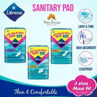 ❁Libresse Green Tea Maxi Wing/No Wing Sanitary Pad/Tuala Wanita (3x16's/3x16's/3x20's)