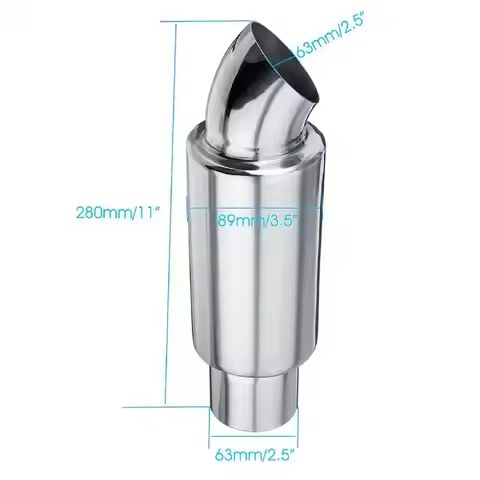 Exhaust Muffler Great Straight Exhaust Muffle Pipe Stainless Steel Tailpipe Straight Car Exhaust Dow