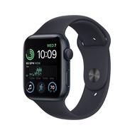 Apple Watch SE (2nd Gen) (GPS, 44mm) - Midnight Aluminum Case with Midnight Sport Band, M/L (Renewed