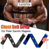 FAVORITEGOODS Heart Rate Monitor Strap, Solid Color Soft Replacement Strap, Elastic Adjustable Chest