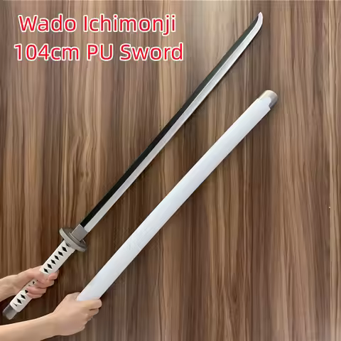 FC 104cm One Piece Sword Roronoa Zoro Sword Wa Michi Ichi Weapon Cosplay Katana Knife Safety PU Ninj
