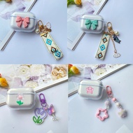 For UGREEN HiTune T3 / T6 / H5  Earphone Case Fashion Canvas Flower Pendant Case For HiTune h5 Silic