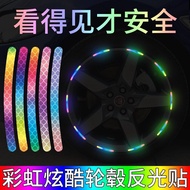 Car Wheel Sticker reflective Sticker Highly reflective Sticker Highly reflective motorc Car Wheel rainbow reflective Sticker High reflective Motorcycle Little Turtle King Decoration Electric Vehicle Wheel Sticker reflective Sticker wh24324