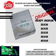 eceran plastik packing online shop silver hd tanpa plong 30x40 tebal - silver 25x35