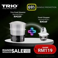 [Limited Bundle Promo] Trio Steamer 10L + Mini Chopper (1L)