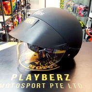 KISS *PSB APPROVED MATT BLACK HELMET